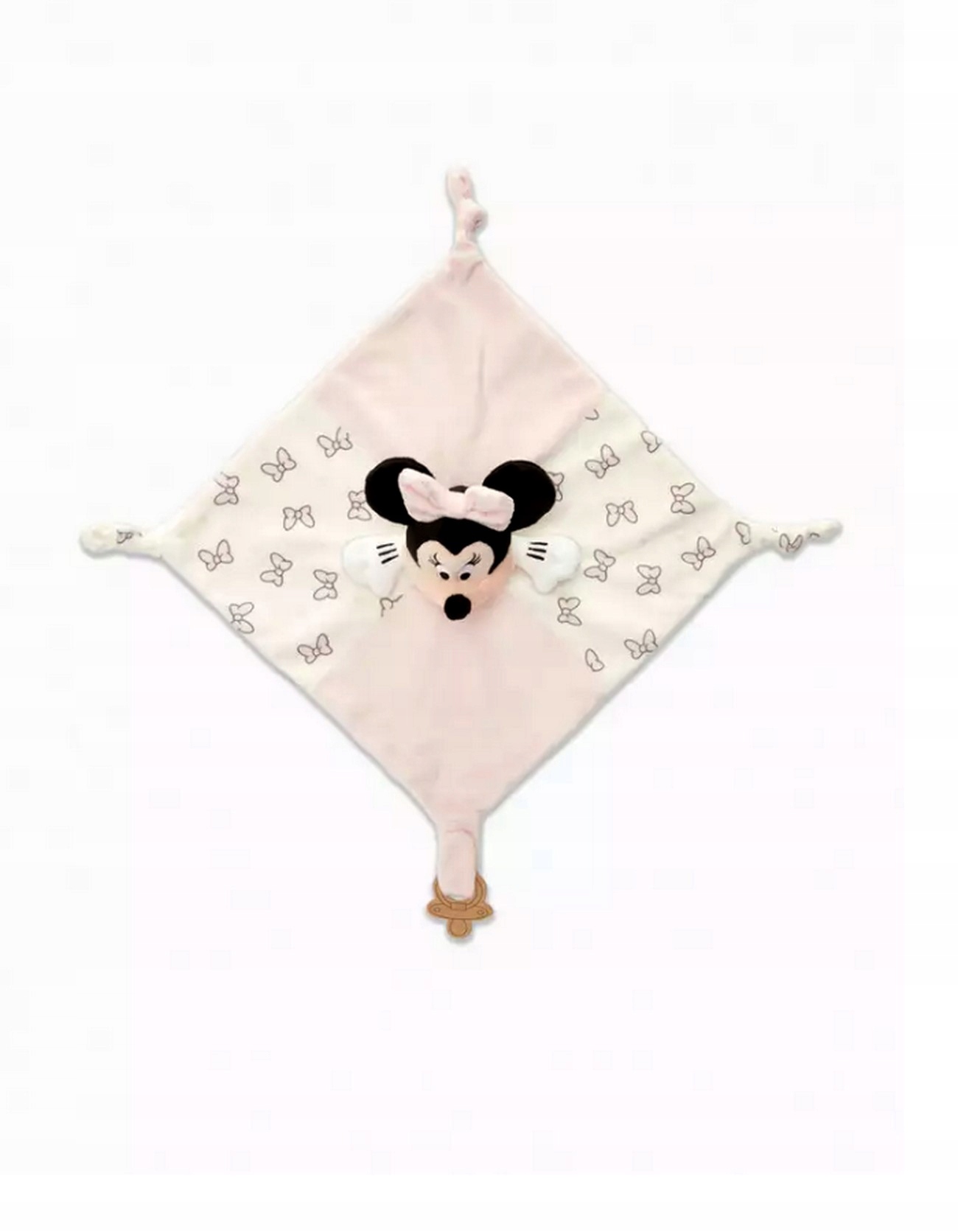 Disney DEKA CUDDLE Minnie Mouse zamatový prívesok na cumlík 29x30